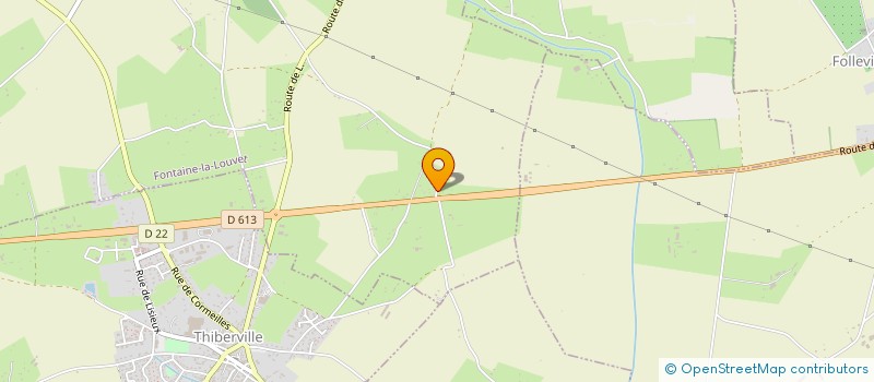 localisation de l'entreprise T.E.B.C.N.A.  FONTAINE-LA-LOUVET