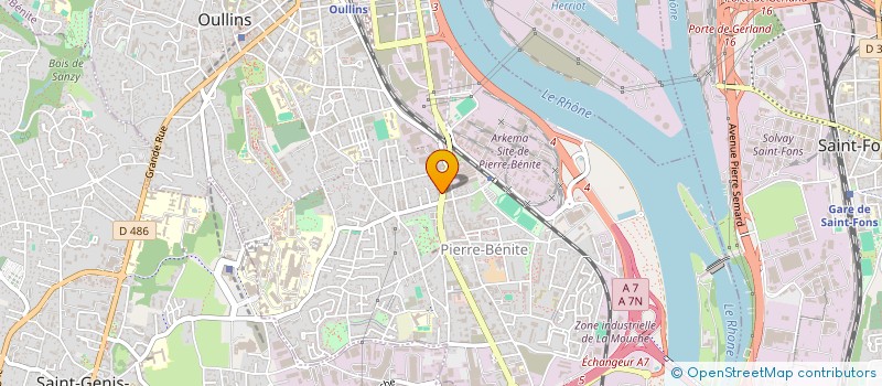 localisation de l'entreprise T.E.C.C.  OULLINS-PIERRE-BENITE