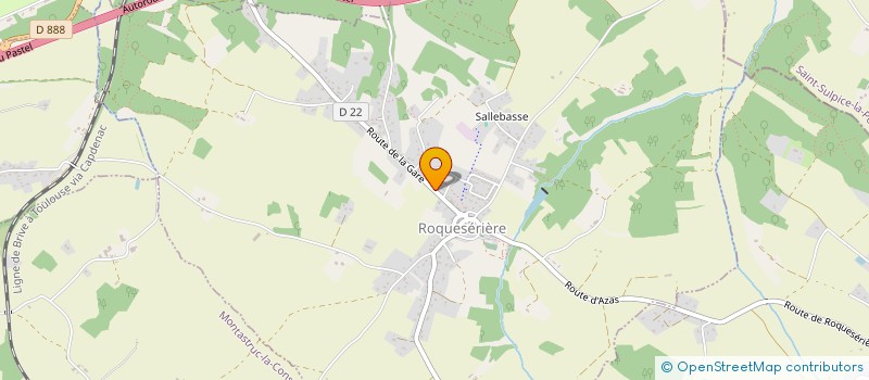 localisation de l'entreprise T.E.C.P.E  ROQUESERIERE