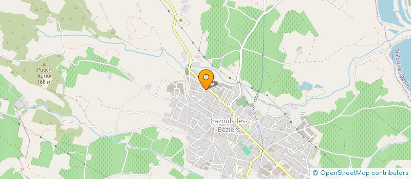 localisation de l'entreprise T.E.D.  CAZOULS-LES-BEZIERS