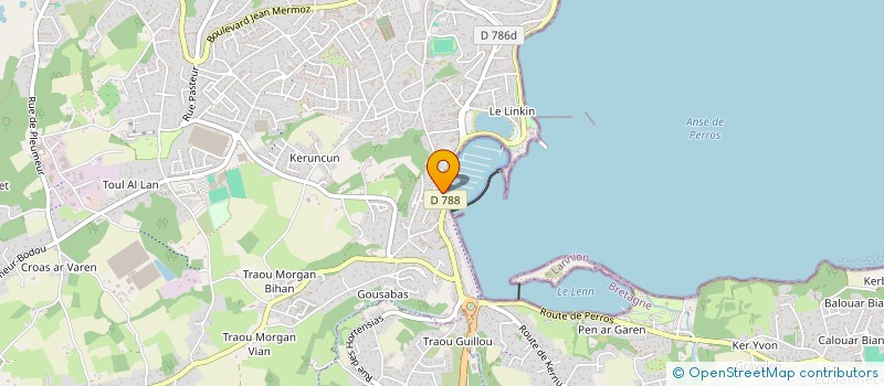 localisation de l'entreprise T.E.D  PERROS-GUIREC