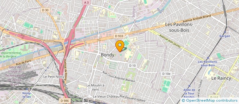 localisation de l'entreprise T.E.D. (TOLERANCE ET DECOUVERTE)  BONDY