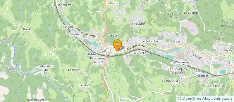 localisation de l'entreprise T.E DENT  AUBIN