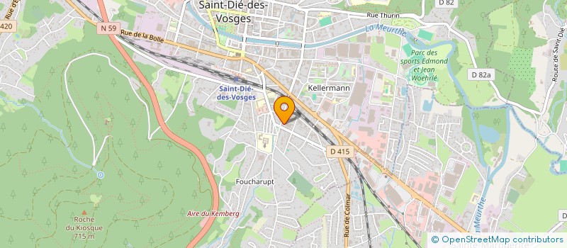 localisation de l'entreprise T.E DIAGNOSTIC à SAINT DIE DES VOSGES