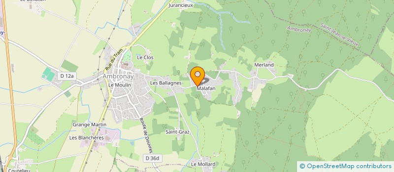localisation de l'entreprise T.E.G à AMBRONAY