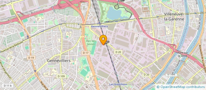 localisation de l'entreprise T.E.I.C. à GENNEVILLIERS