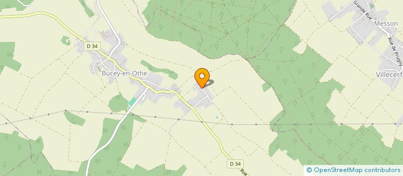 localisation de l'entreprise T.E.I.R.A.  BUCEY-EN-OTHE