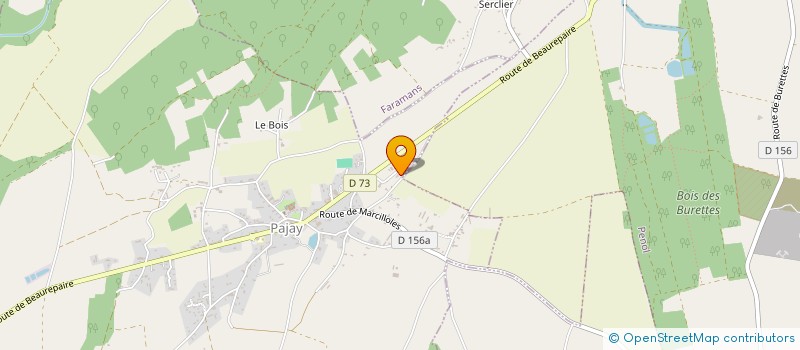 localisation de l'entreprise T.E.I. TOITURE-ETANCH-ISOLAT-BARDAGE à PAJAY
