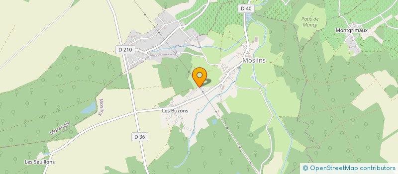 localisation de l'entreprise T.E.L.R.C.  MOSLINS