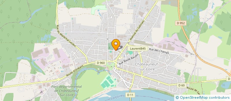 localisation de l'entreprise T.E.M.C à CHATEAUNEUF-SUR-LOIRE