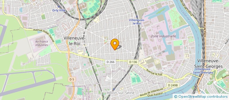 localisation de l'entreprise T.E.O. (TRANSPORT EXPRESS ORLY)  VILLENEUVE-LE-ROI