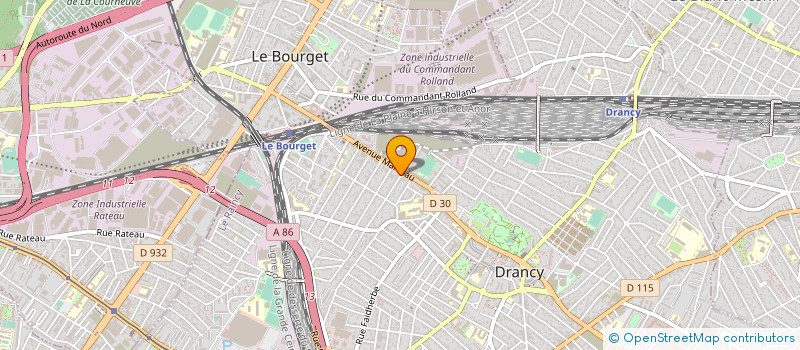 localisation de l'entreprise T.E.P. à DRANCY