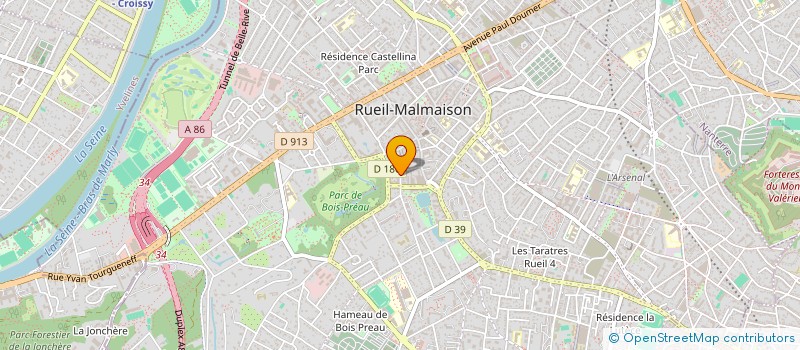 localisation de l'entreprise T.E.P à RUEIL-MALMAISON