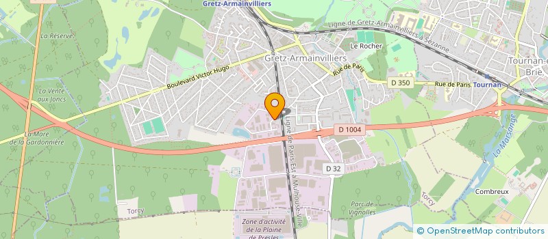 localisation de l'entreprise T.E.P  GRETZ ARMAINVILLIERS