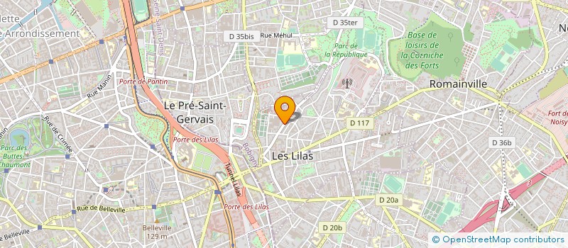 localisation de l'entreprise T.E.P.I EXPLOITATION à LES LILAS