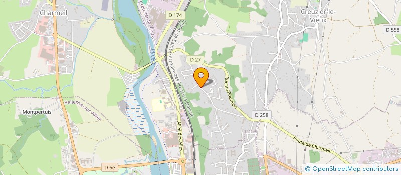 localisation de l'entreprise T E R D  CREUZIER-LE-VIEUX