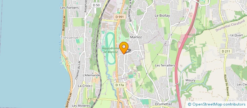 localisation de l'entreprise T.E.S.  AIX-LES-BAINS