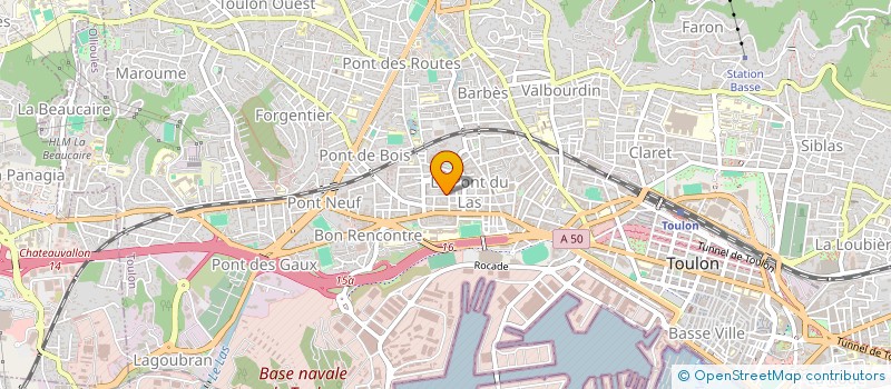 localisation de l'entreprise T E S CONSTRUCTIONS  TOULON