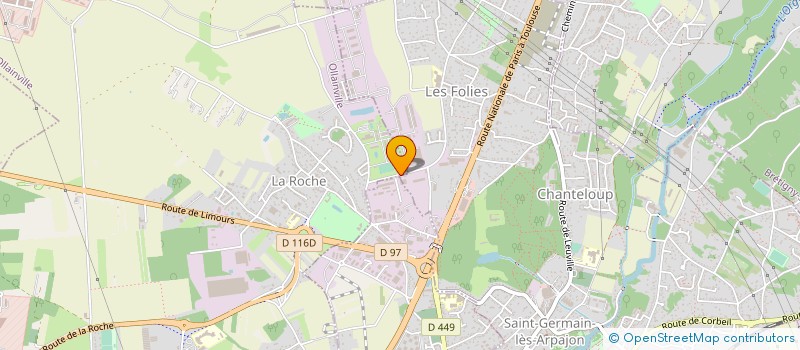 localisation de l'entreprise T.E.S NEGOCE à ARPAJON