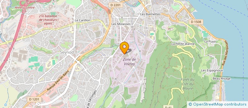 localisation de l'entreprise T E S S ANNECY à ANNECY