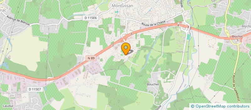 localisation de l'entreprise T.E.T PEINTURE  MONTUSSAN