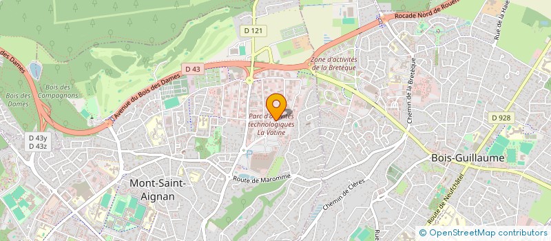 localisation de l'entreprise T.EN INGENIERIE REGIONALE POUR INDUSTRIES à MONT-SAINT-AIGNAN