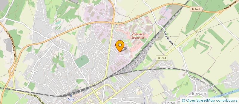 localisation de l'entreprise T'EN REV SYSTEM à DOLE