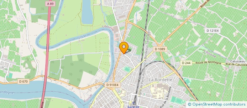 localisation de l'entreprise T'ENCLOS  LIBOURNE