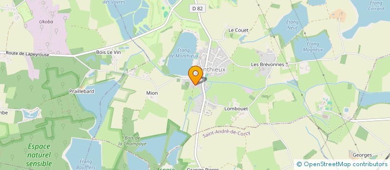 localisation de l'entreprise T ET A à MONTHIEUX