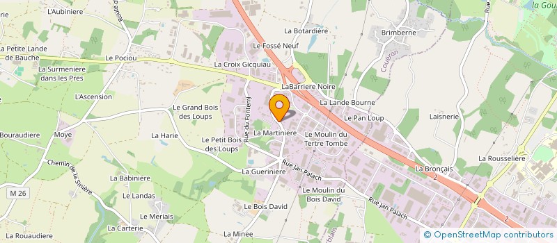 localisation de l'entreprise T ET B COUVERTURE ETANCHEITE à COUERON