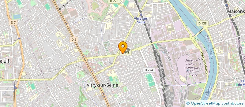 localisation de l'entreprise T ET H  VITRY-SUR-SEINE