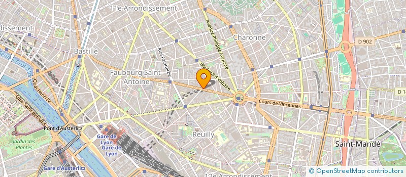 localisation de l'entreprise T ET H SARL  PARIS 11