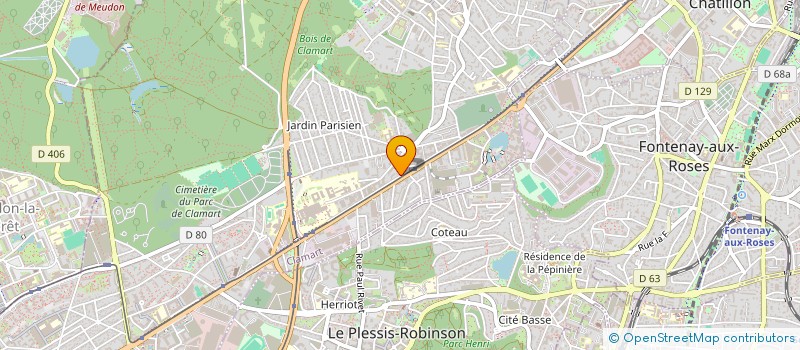 localisation de l'entreprise T ET K  CLAMART