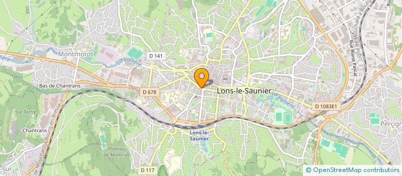 localisation de l'entreprise T'EXPRIM CREATION à LONS-LE-SAUNIER