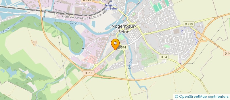 localisation de l'entreprise T-F  NOGENT-SUR-SEINE