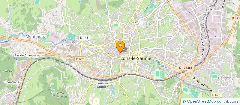 localisation de l'entreprise T F à LONS-LE-SAUNIER