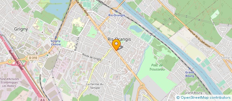 localisation de l'entreprise T F A P  RIS-ORANGIS