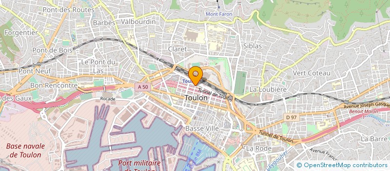 localisation de l'entreprise T F B G  TOULON