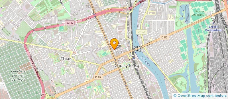 localisation de l'entreprise T.F.C à CHOISY-LE-ROI