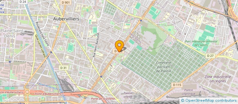 localisation de l'entreprise T F C  PANTIN