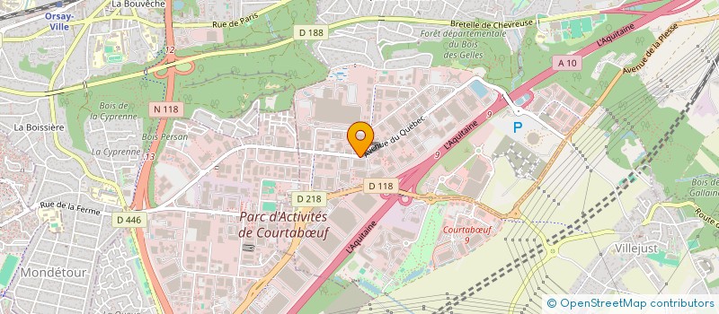 localisation de l'entreprise T.F.C DEVELOPPEMENT à VILLEBON-SUR-YVETTE