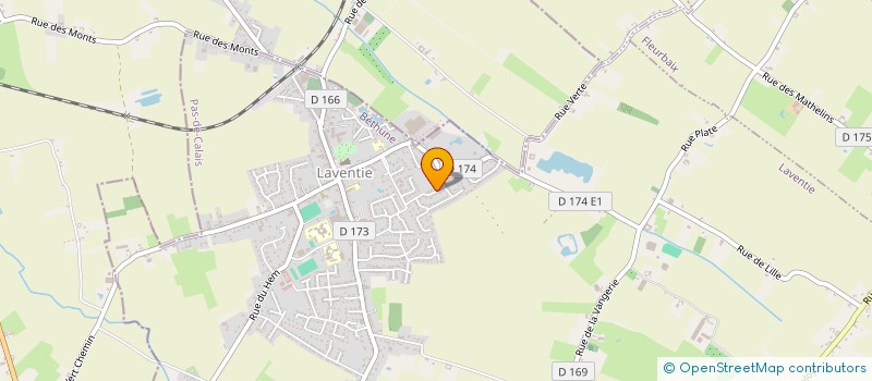 localisation de l'entreprise T F E TRAVAUX PUBLICS à LAVENTIE