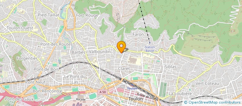 localisation de l'entreprise T F IMMO  TOULON