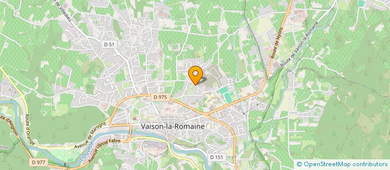 localisation de l'entreprise T.F.M. à VAISON-LA-ROMAINE
