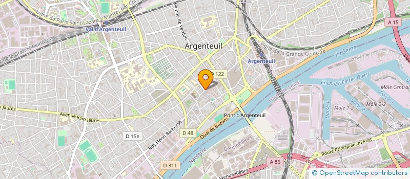 localisation de l'entreprise T F S à ARGENTEUIL