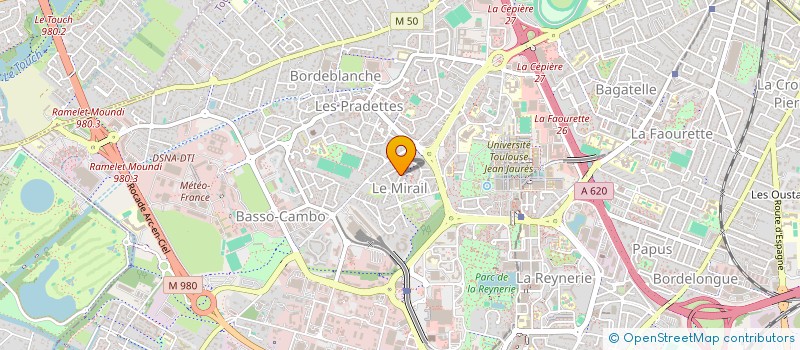 localisation de l'entreprise T.F.S à TOULOUSE
