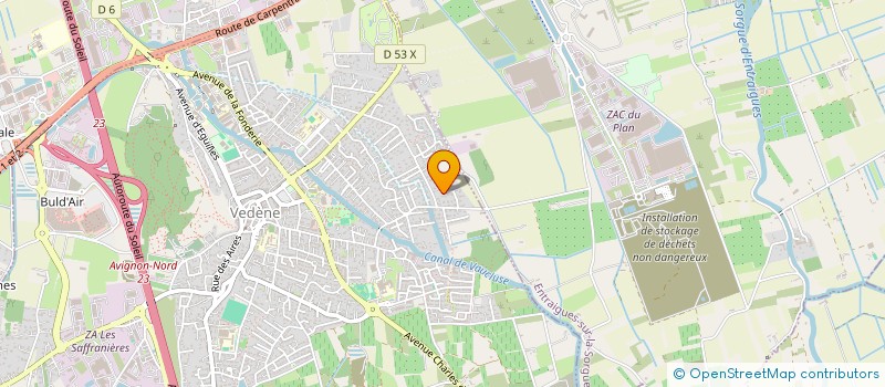 localisation de l'entreprise T.F.V.P.  VEDENE