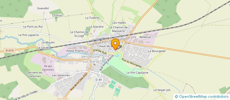 localisation de l'entreprise T G A  BEUREY