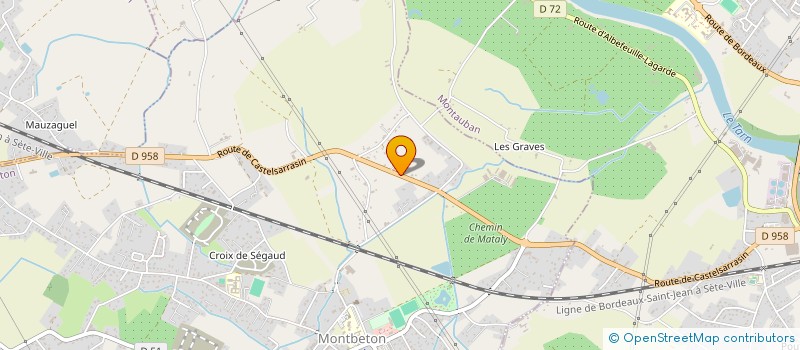 localisation de l'entreprise T.G.B  MONTBETON