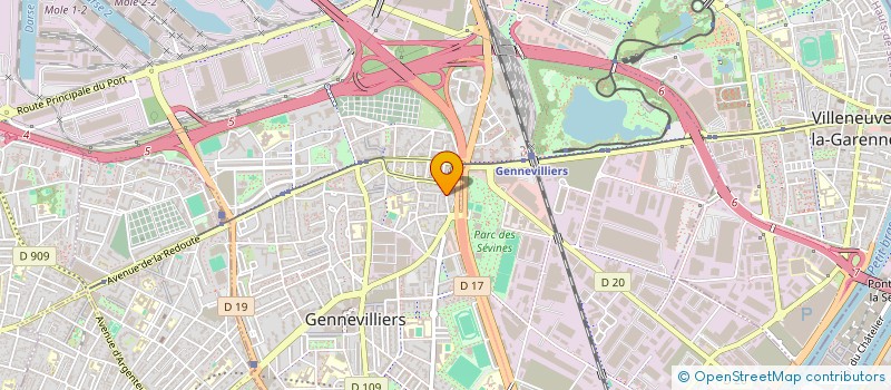localisation de l'entreprise T.G.B. à GENNEVILLIERS